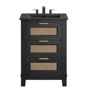 Dixie 24-Inch Solid Wood Bathroom Vanity Cabinet by Modway