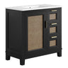 Dixie 36" Solid Wood Bathroom Vanity Cabinet by Modway