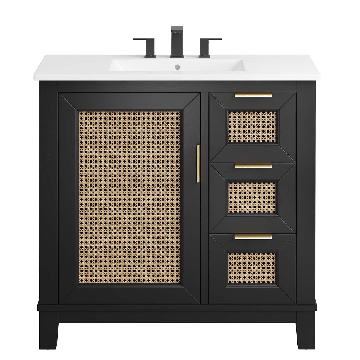 Dixie 36" Solid Wood Bathroom Vanity Cabinet by Modway