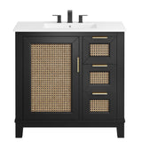 Dixie 36" Solid Wood Bathroom Vanity Cabinet by Modway