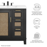 Dixie 36" Solid Wood Bathroom Vanity Cabinet by Modway
