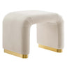 Koda Performance Velvet Waterfall Stool by Modway