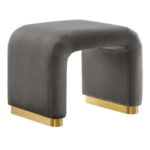 Koda Performance Velvet Waterfall Stool by Modway