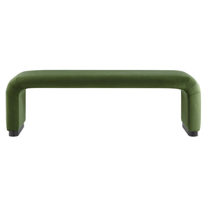 Koda Performance Velvet Waterfall Long Bench by Modway