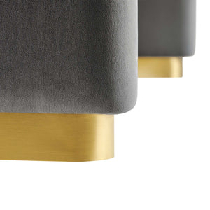 Koda Performance Velvet Waterfall Ottoman by Modway