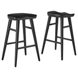 Saville Backless Mango Wood Counter Stools Set of 2