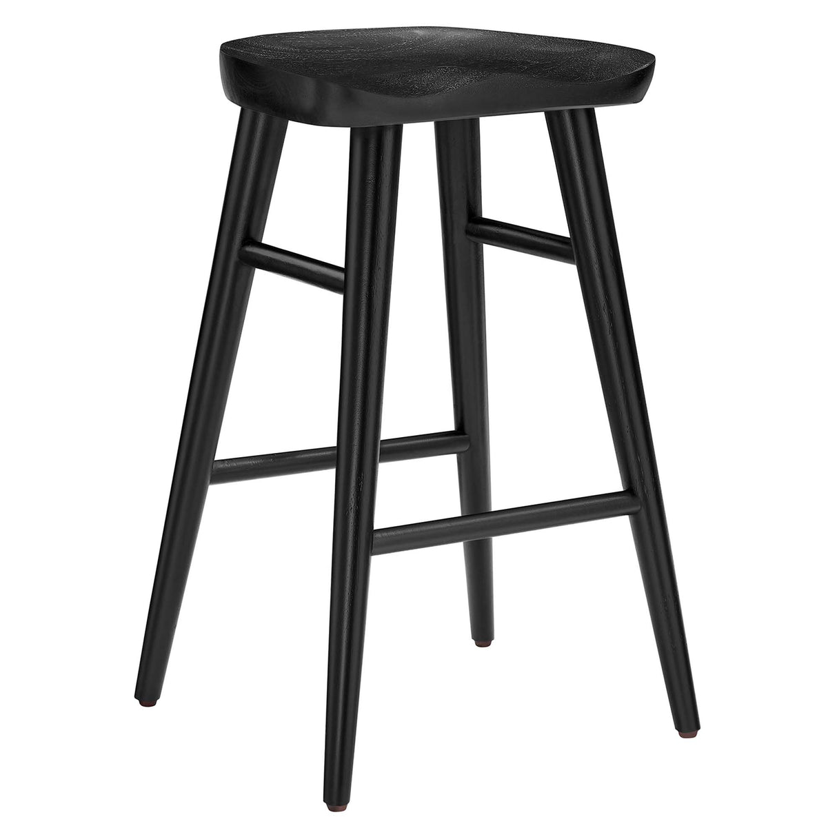Saville Backless Mango Wood Counter Stools Set of 2