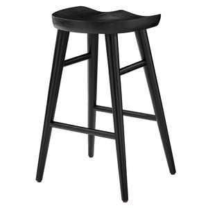 Saville Backless Mango Wood Counter Stools Set of 2
