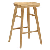 Saville Backless Mango Wood Counter Stools Set of 2