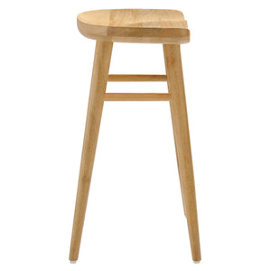 Saville Backless Mango Wood Counter Stools Set of 2