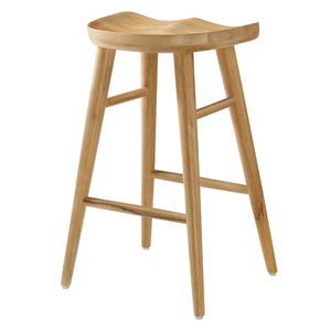 Saville Backless Mango Wood Counter Stools Set of 2
