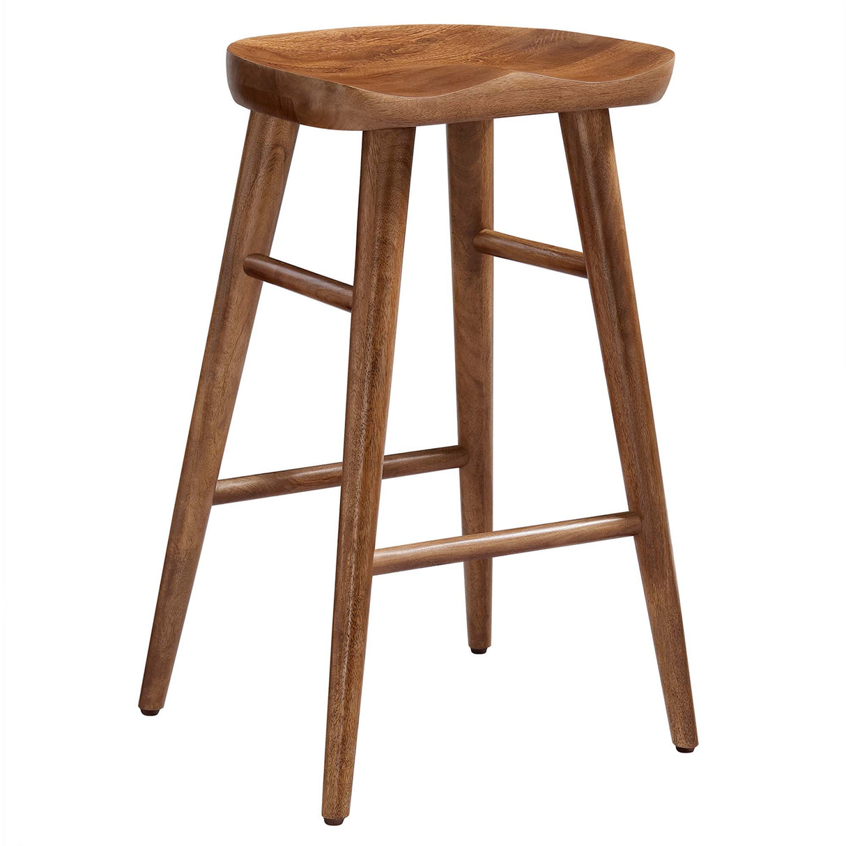 Saville Backless Mango Wood Counter Stools Set of 2