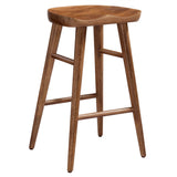 Saville Backless Mango Wood Counter Stools Set of 2