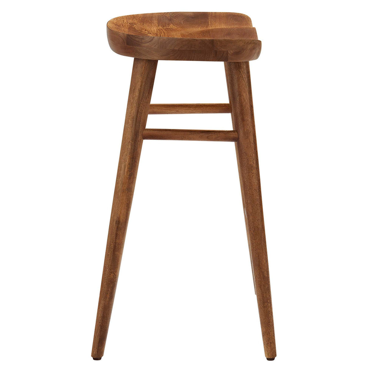 Saville Backless Mango Wood Counter Stools Set of 2