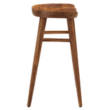 Saville Backless Mango Wood Counter Stools Set of 2