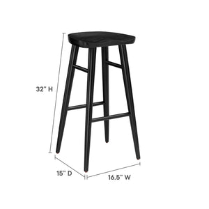 Saville Backless Wood Bar Stools Set of 2 by Modway