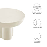 Caspian Round Concrete Coffee Table by Modway