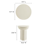 Caspian Round Concrete Side Table by Modway