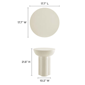 Caspian Round Concrete Side Table by Modway