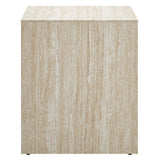 Mirella Faux Travertine Side Table by Modway