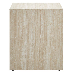 Mirella Faux Travertine Side Table by Modway