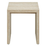 Mirella Faux Travertine Side Table by Modway