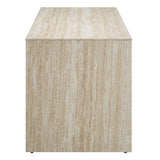 Mirella 62" Faux Travertine Long Bench by Modway