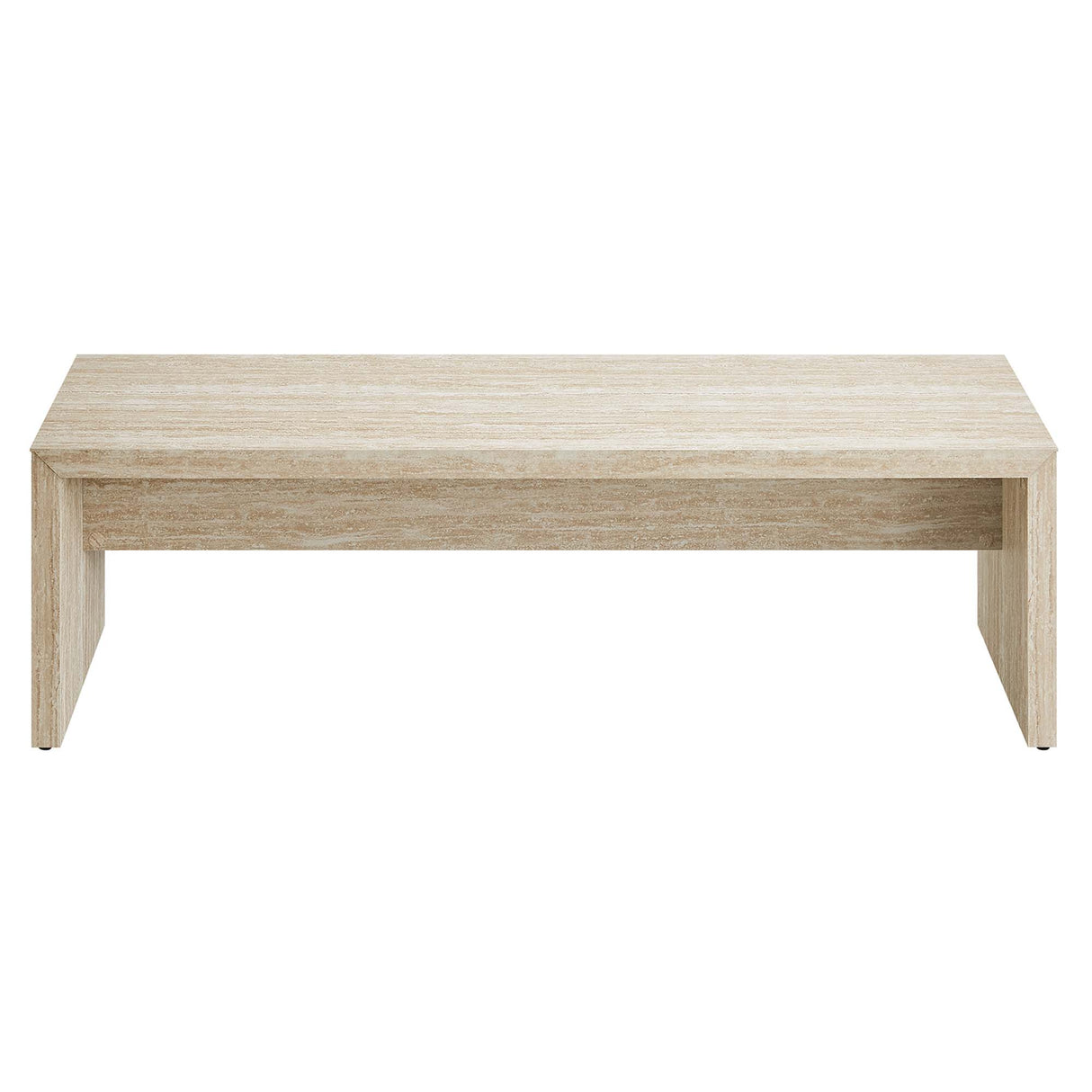 Mirella 62" Faux Travertine Long Bench by Modway