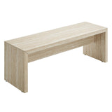Mirella 53.5" Faux Travertine Indoor Bench by Modway