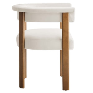 Imogen Performance Velvet Barrel Dining Chairs Set of 2 by Modway