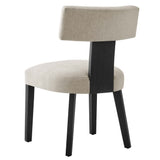 Nalani Fabric Upholstered Dining Chairs Set of 2 by Modway