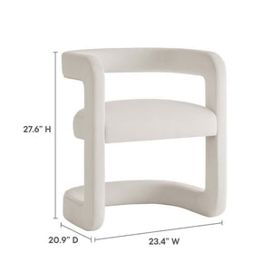 Winslow Performance Velvet Barrel Accent Chair by Modway