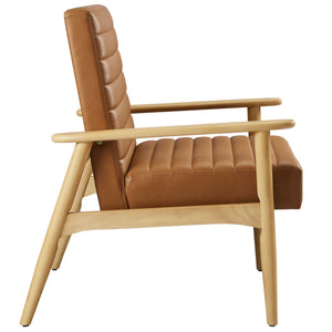 Jensen Vegan Leather Accent Chair by Modway