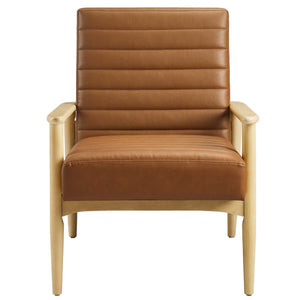Jensen Vegan Leather Accent Chair by Modway