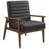 Jensen Vegan Leather Accent Chair by Modway