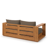 Tahoe Acacia Wood Outdoor Patio Loveseat by Modway