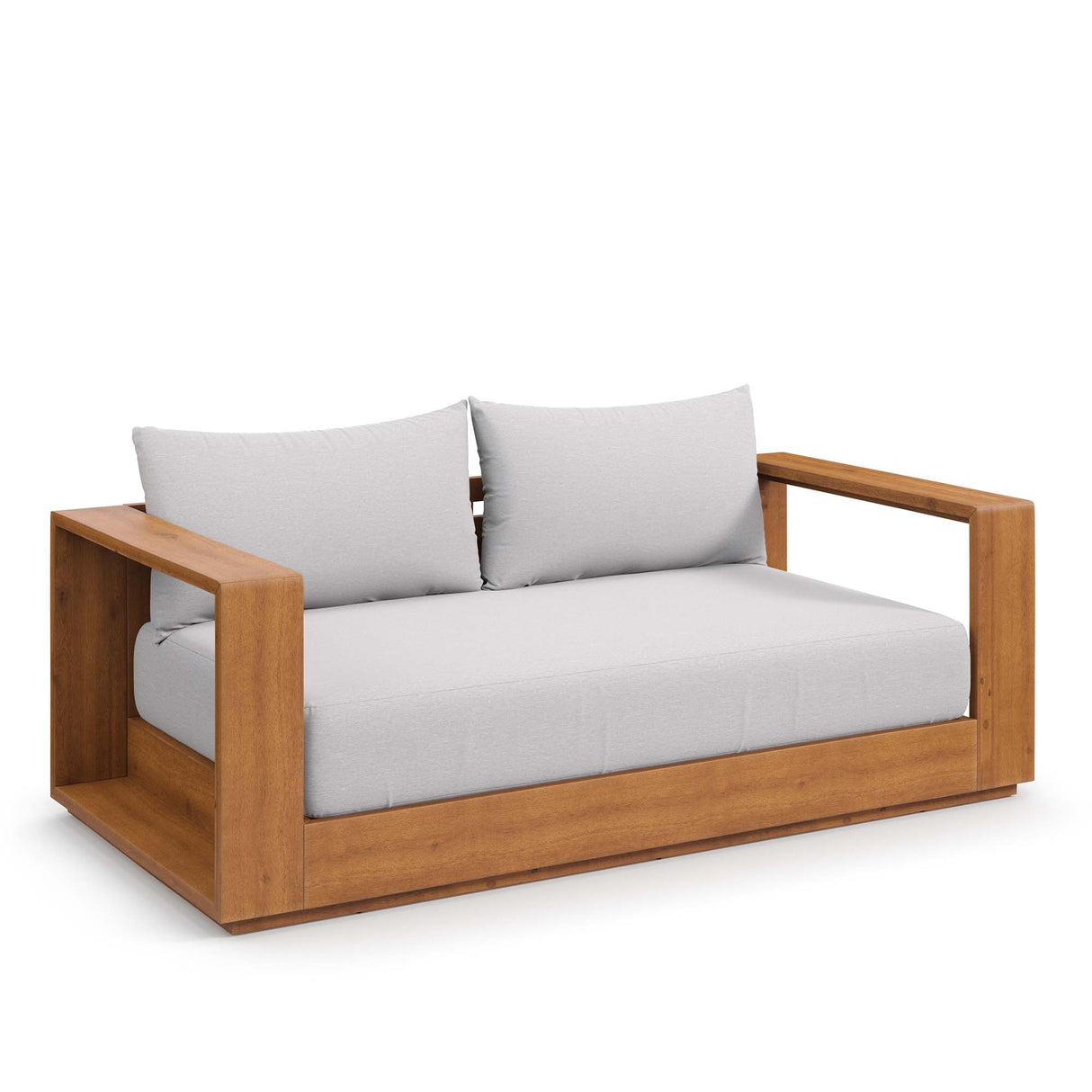 Tahoe Acacia Wood Outdoor Patio Loveseat by Modway