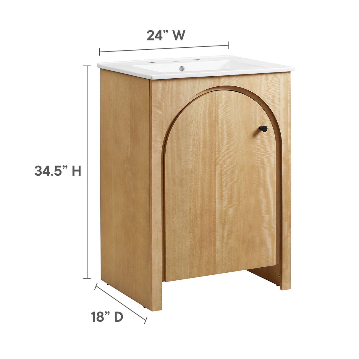 Appia 24" Single Bathroom Vanity by Modway