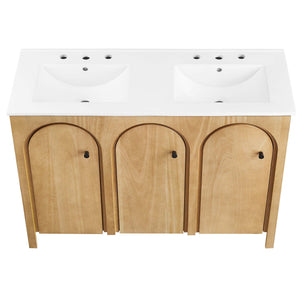 Appia 48" Double Sink Bathroom Vanity by Modway
