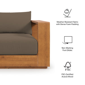 Tahoe 5-Piece Outdoor Patio Acacia Wood Furniture Set by Modway