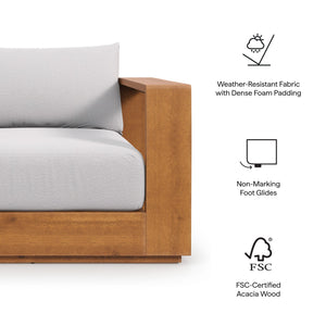 Tahoe 5-Piece Outdoor Patio Acacia Wood Furniture Set by Modway