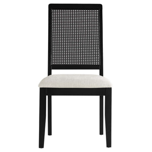 Arlo Faux Rattan and Wood Dining Side Chairs Set of 2 by Modway