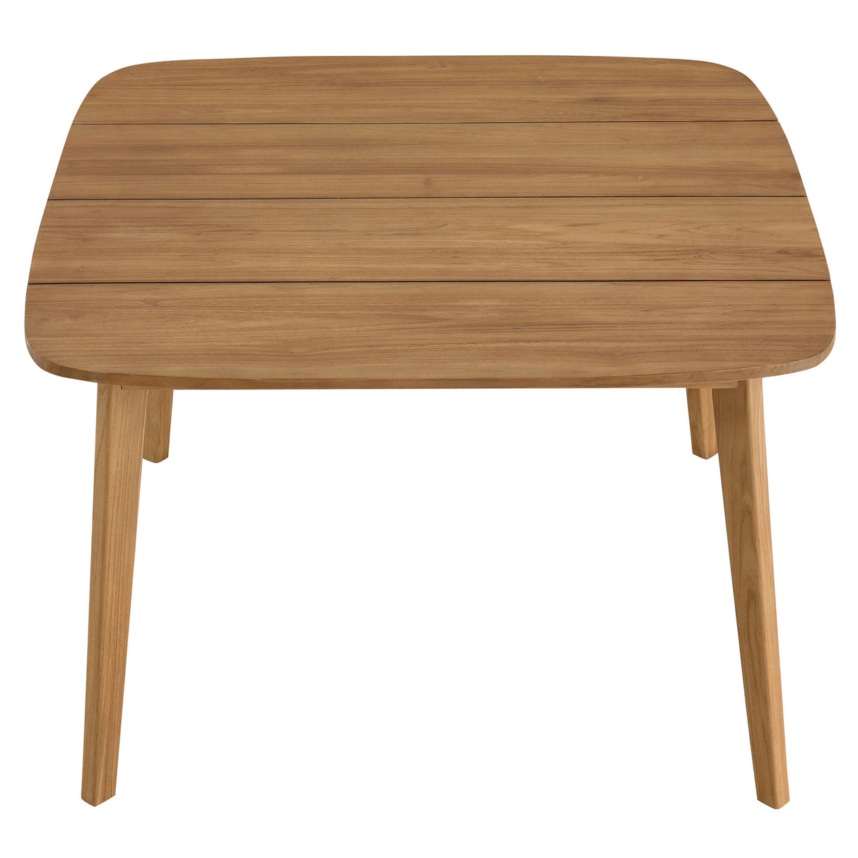 Vienna 46" Square Outdoor Patio Teak Wood Dining Table by Modway