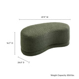 Nimbus 48" Upholstered Ottoman Bench by Modway