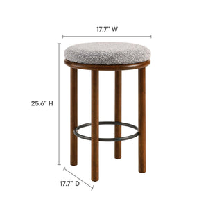 Fable Boucle Fabric Counter Stools Set of 2 by Modway