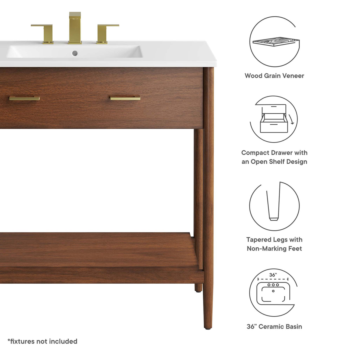 Zaire 36" Bathroom Vanity by Modway