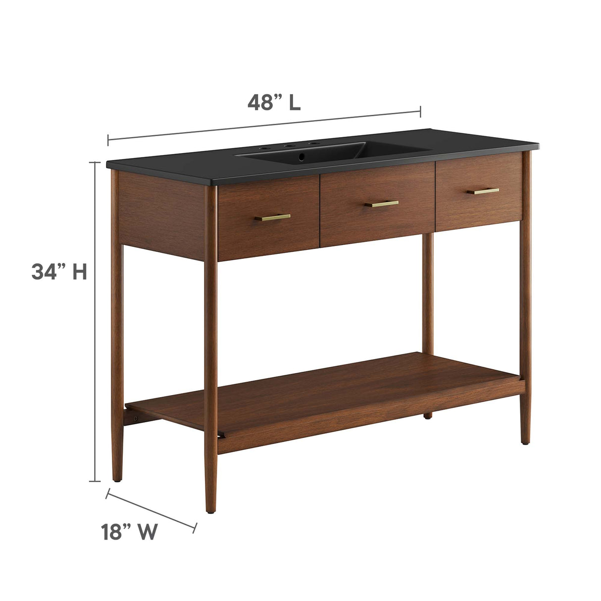 Zaire 48" Single Sink Bathroom Vanity by Modway