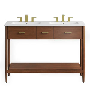 Zaire 48" Double Sink Bathroom Vanity by Modway