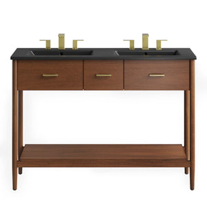 Zaire 48" Double Sink Bathroom Vanity by Modway