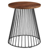 Valeo Round Wood and Metal Side Table by Modway